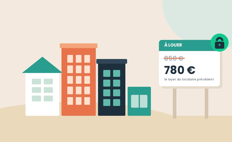 Immeubles en zone tendue et panneau « À louer » avec un loyer plafonné à 780 € au lieu de 850 €