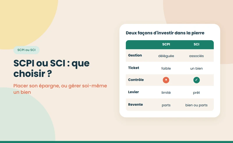 SCPI ou SCI : quelles différences et comment choisir ?