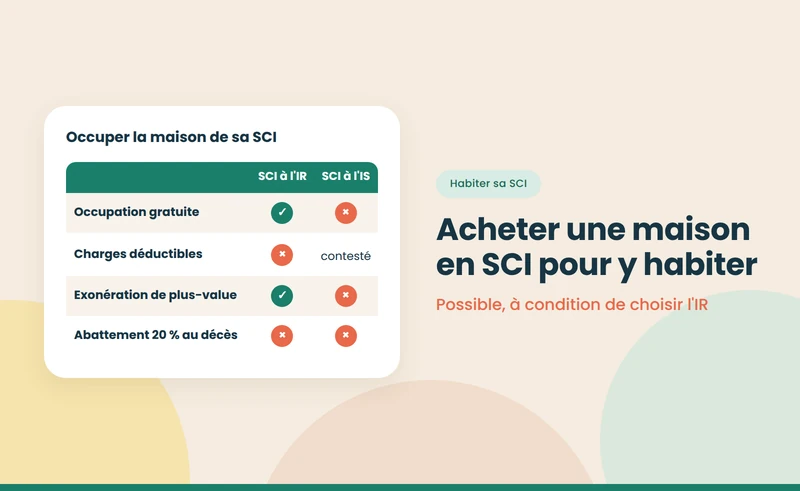 Acheter une maison en SCI pour y habiter : est-ce possible ?
