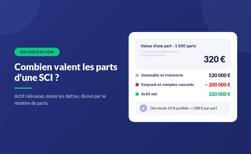 Valorisation d'une SCI : méthodes et exemple chiffré