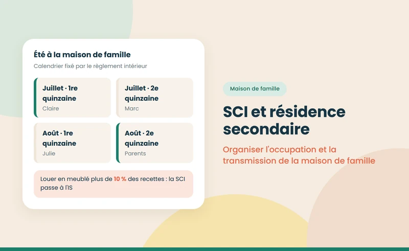 SCI et résidence secondaire : organiser la maison de famille