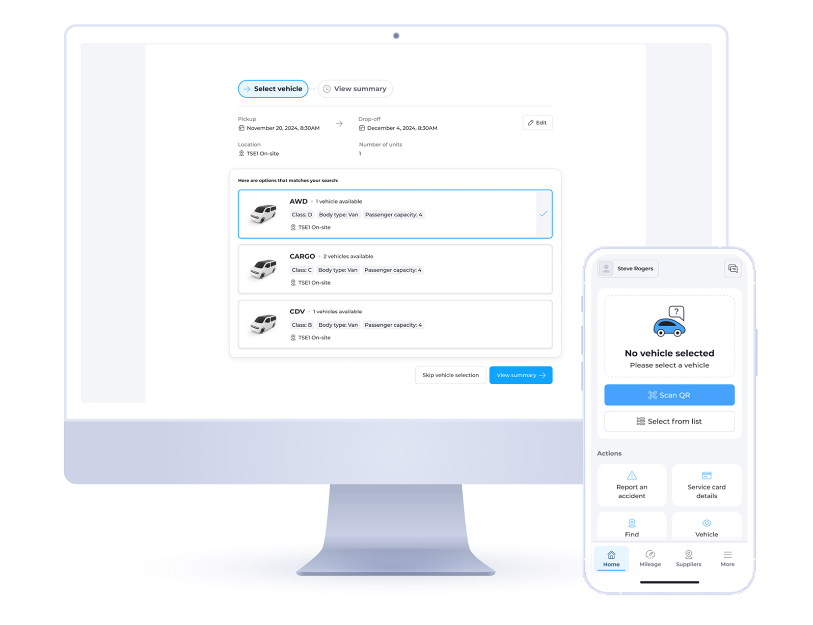 Platform vieweable on a screen and mobile