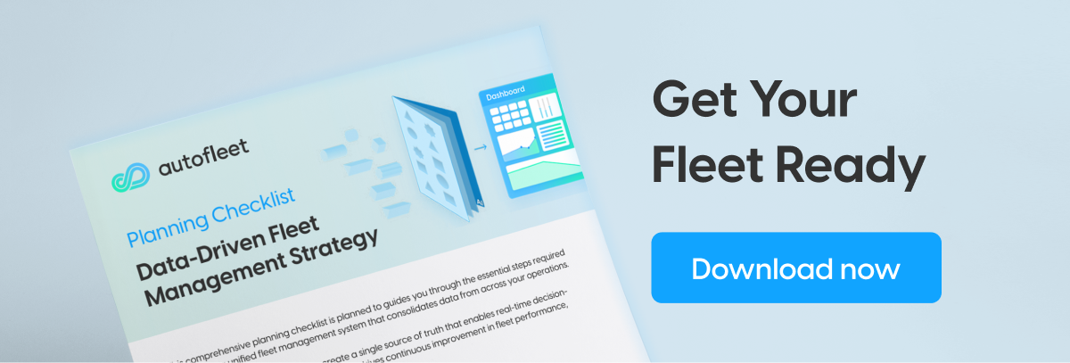 Download Autofleet's  Planning Checklist for Data‑Driven Fleet Management Strategy