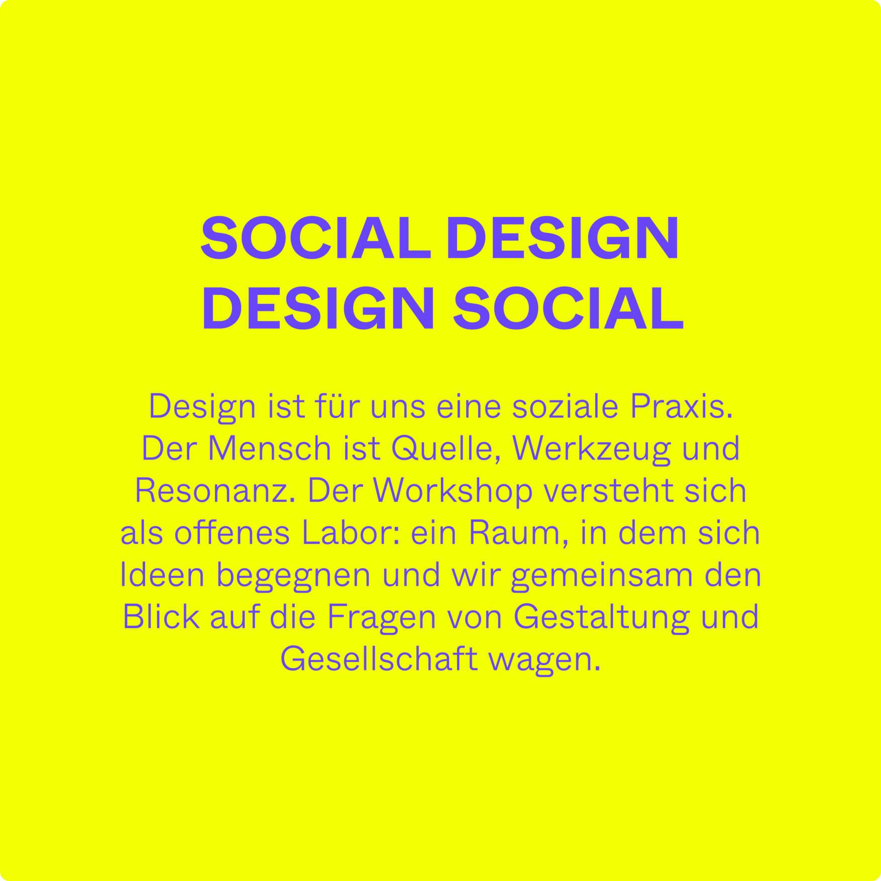 SOCIAL DESIGN – DESIGN SOCIAL