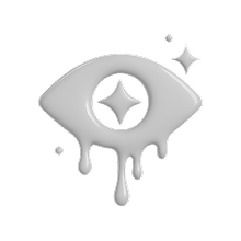 Creative eye dripping glue
