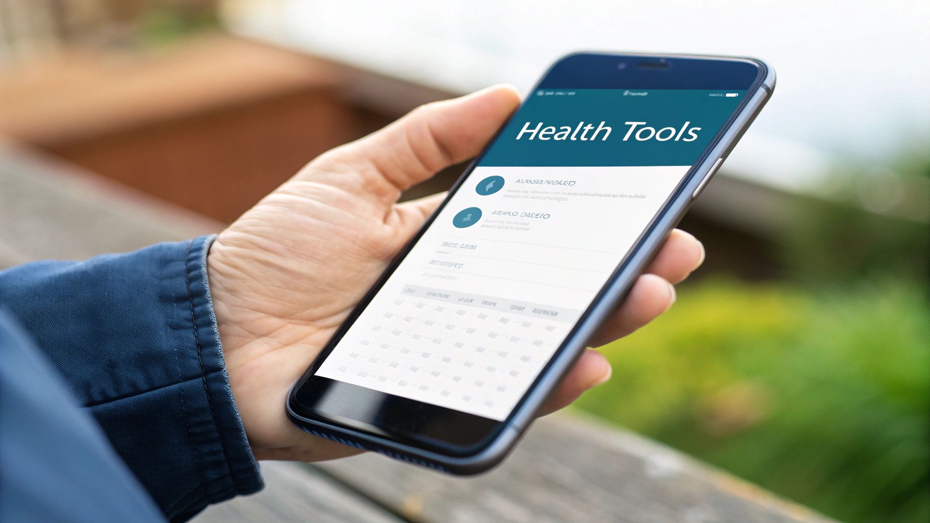 A doctor reviews data on a tablet with a patient in a bright, modern NHS clinic.
