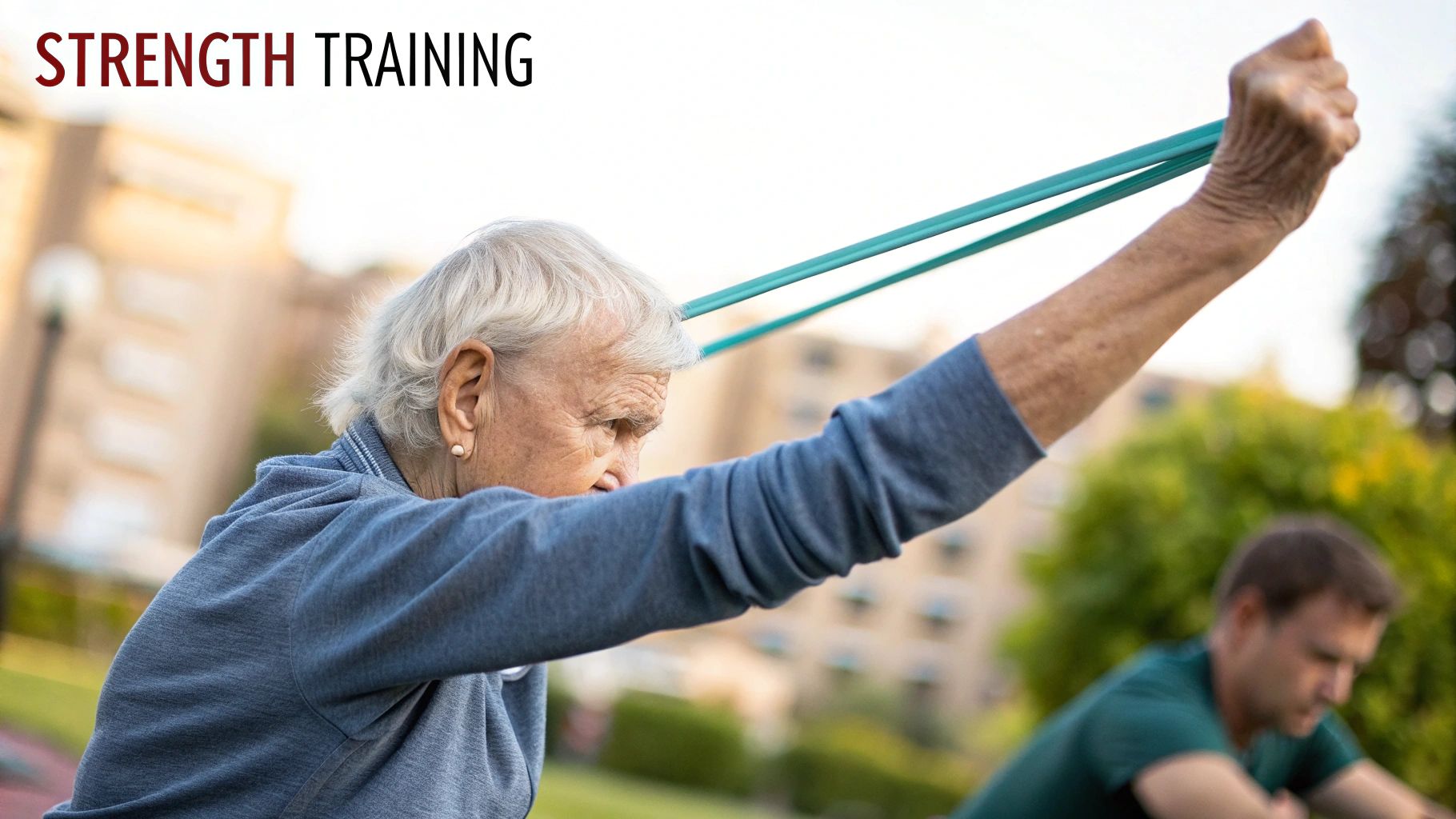 A physiotherapist monitors a patient during a pulmonary rehab session