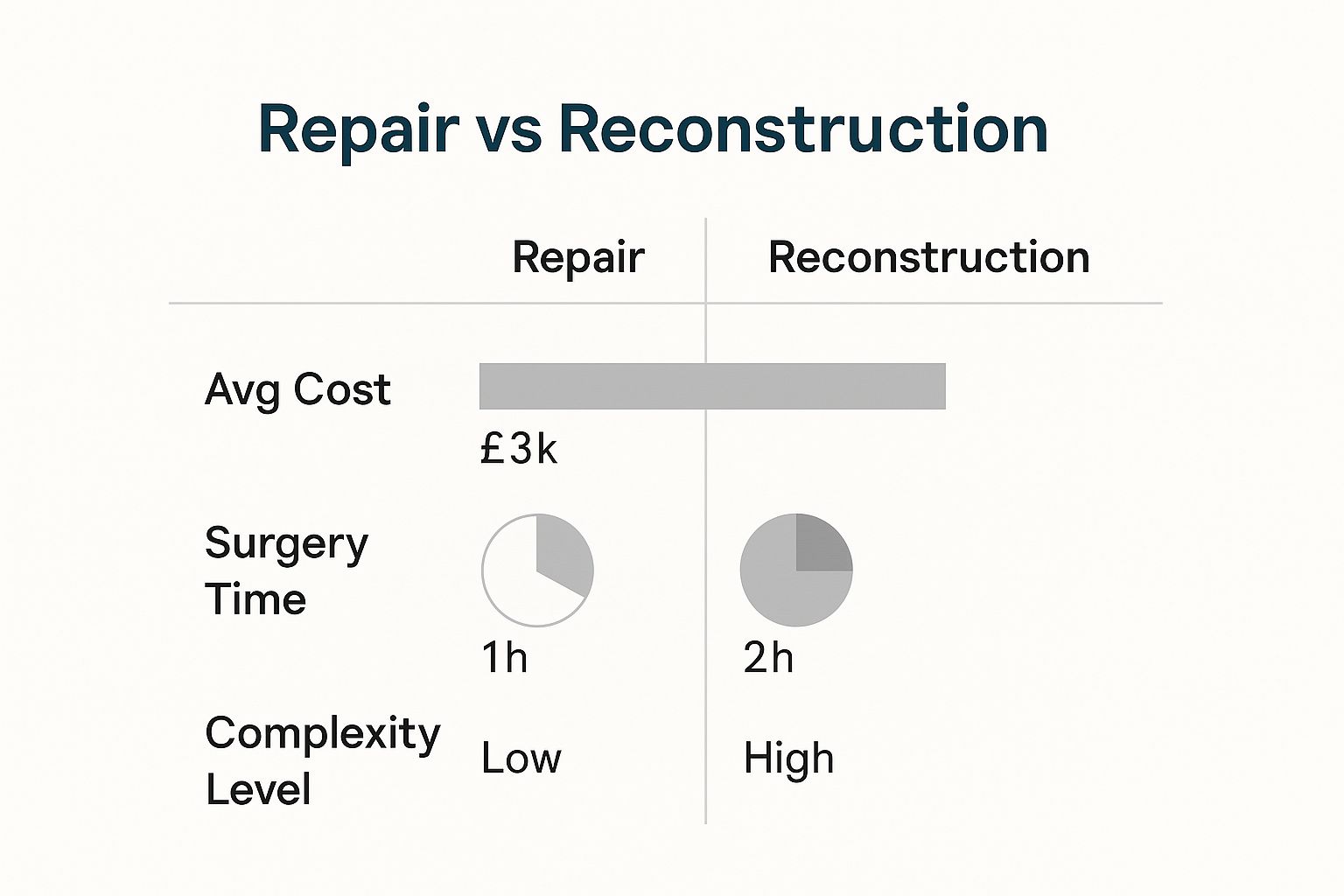 Infographic about acl surgery cost