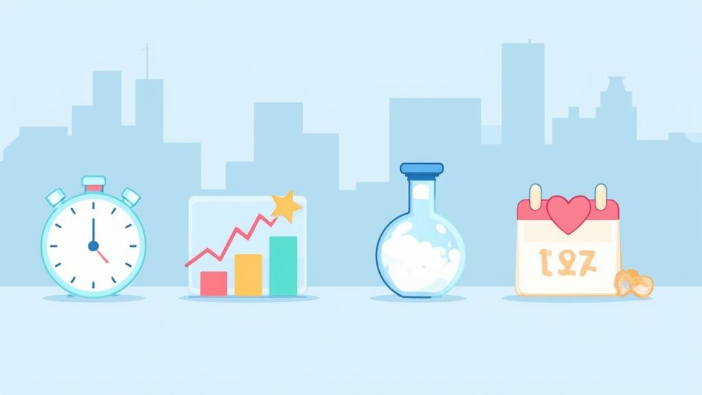 A person looking at a tablet displaying health data, feeling empowered.