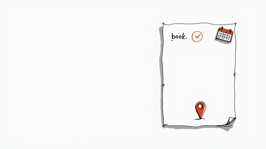 A patient speaking with a medical professional at a reception desk