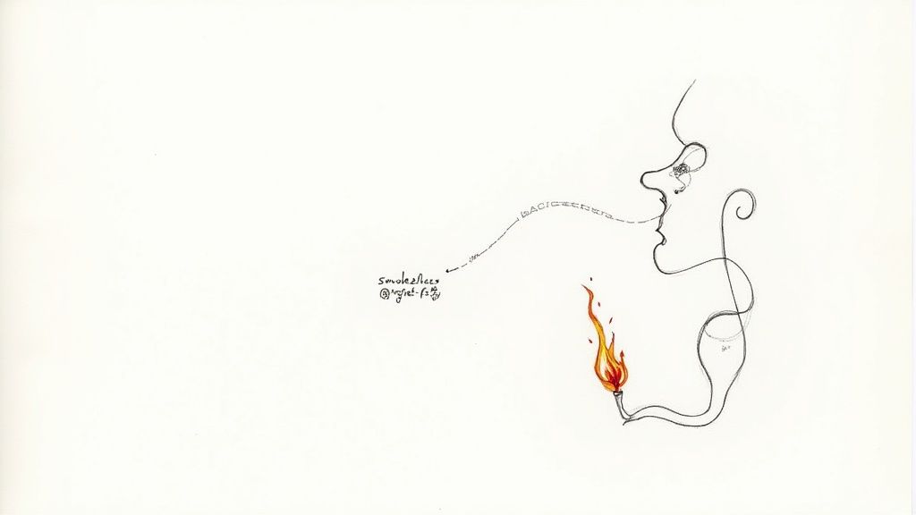 An individual holding their throat, illustrating discomfort associated with silent reflux