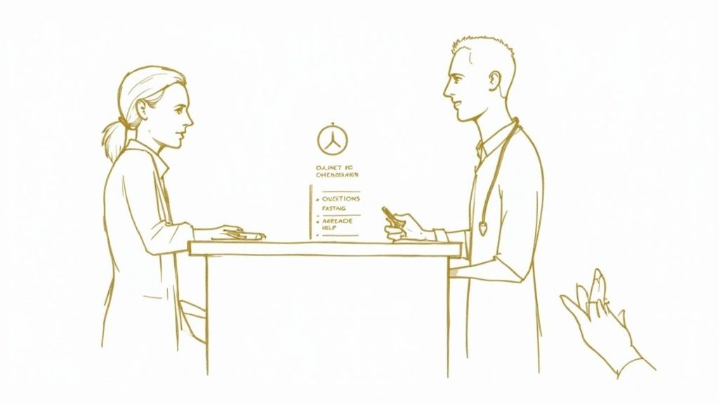 A calm and well-lit hospital room ready for a patient's arrival.