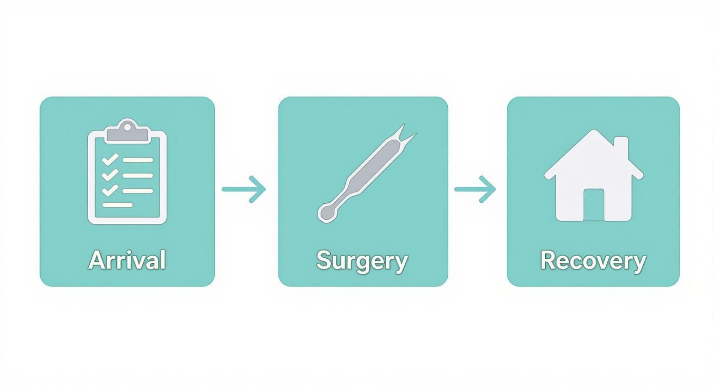 Infographic about what is outpatient surgery