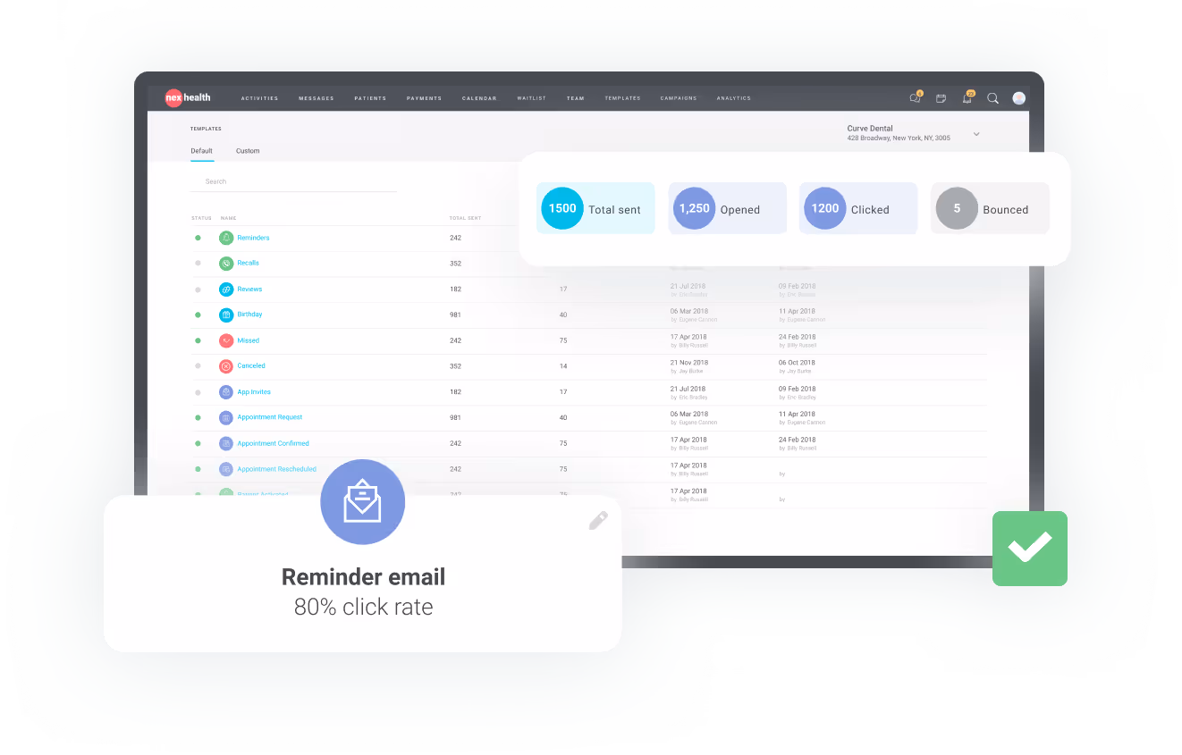nexhealth workflows patient online forms