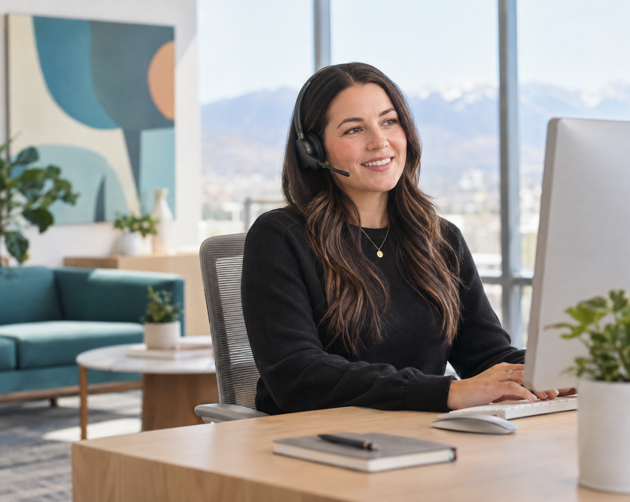 NexHealth support specialist on a call in Draper, Utah