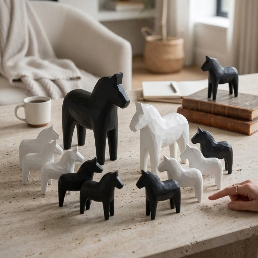Black Dala horse
