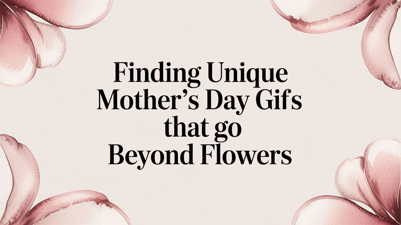 Finding Unique Mother's Day Gifts That Go Beyond Flowers