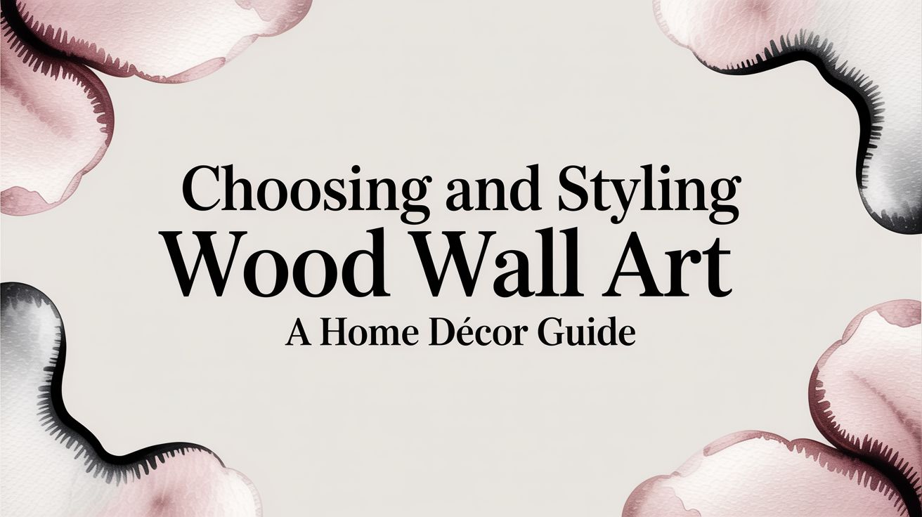 Choosing and Styling Wood Wall Art A Home Décor Guide