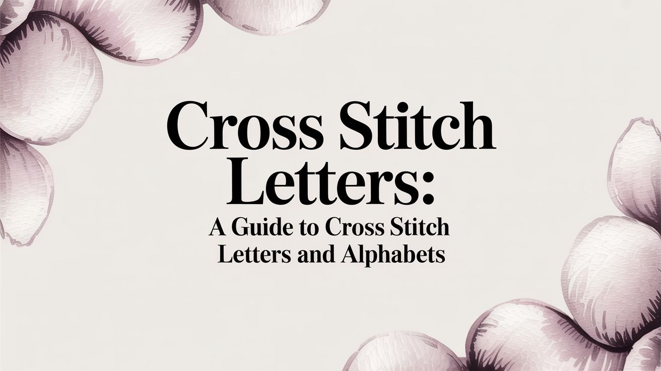 Cross Stitch Letters: A Guide to cross stitch letters and alphabets