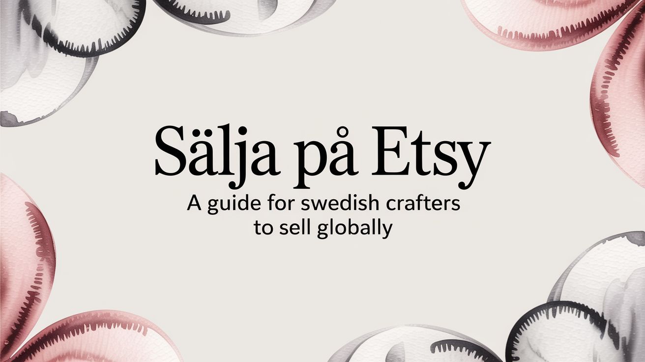Sälja På Etsy A Guide for Swedish Crafters to Sell Globally