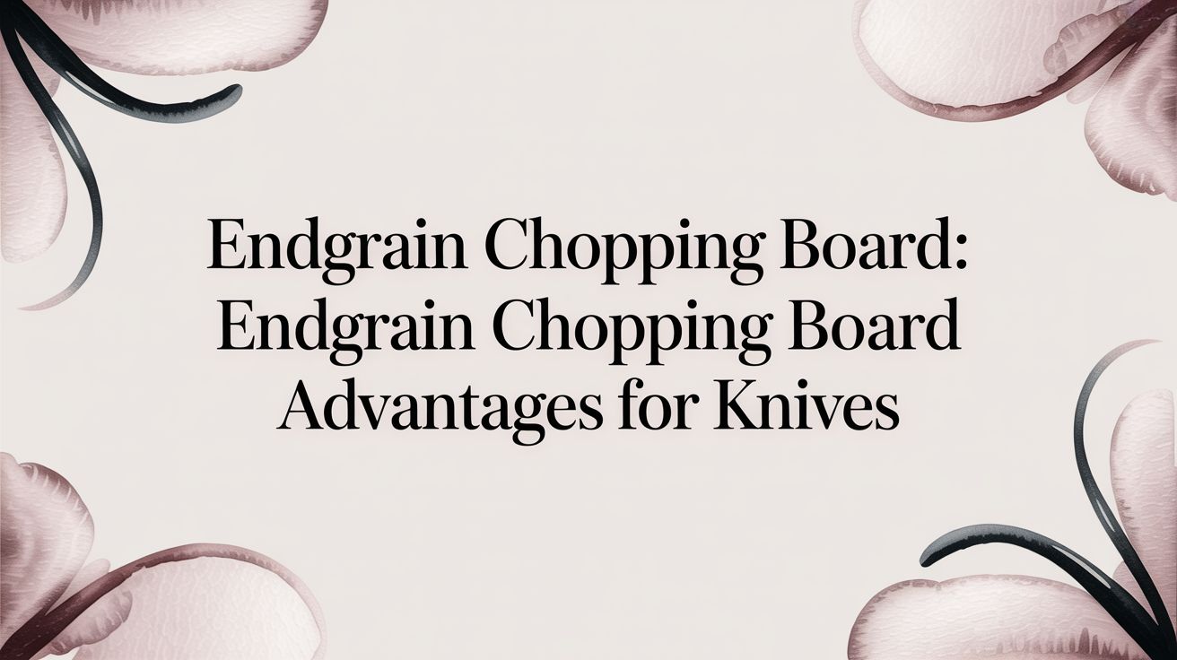 Endgrain Chopping Board: endgrain chopping board advantages for knives