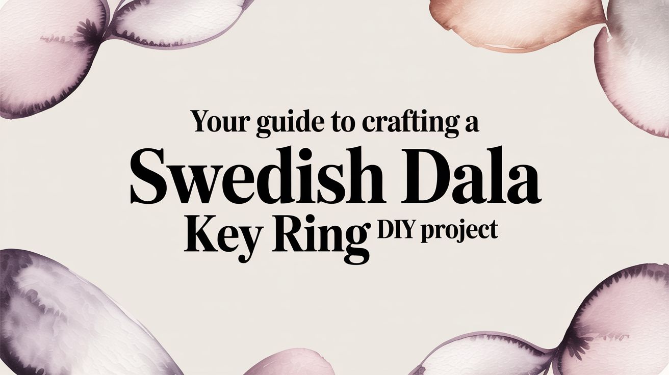 Your Guide to Crafting a Swedish Dala Key Ring DIY Project