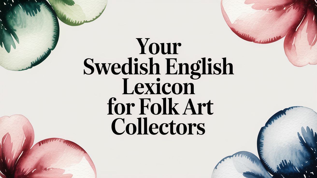 Your Swedish English Lexicon for Folk Art Collectors