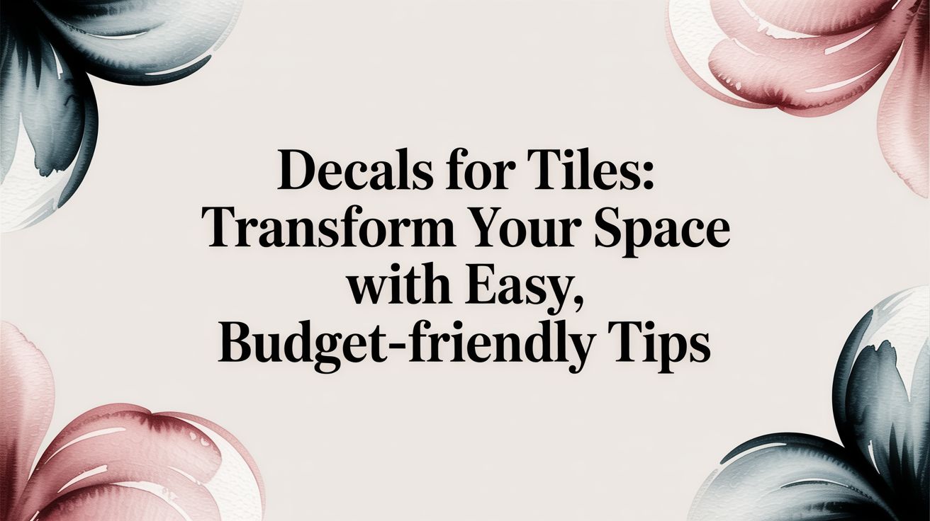 Decals for Tiles: Transform Your Space with Easy, Budget-Friendly Tips