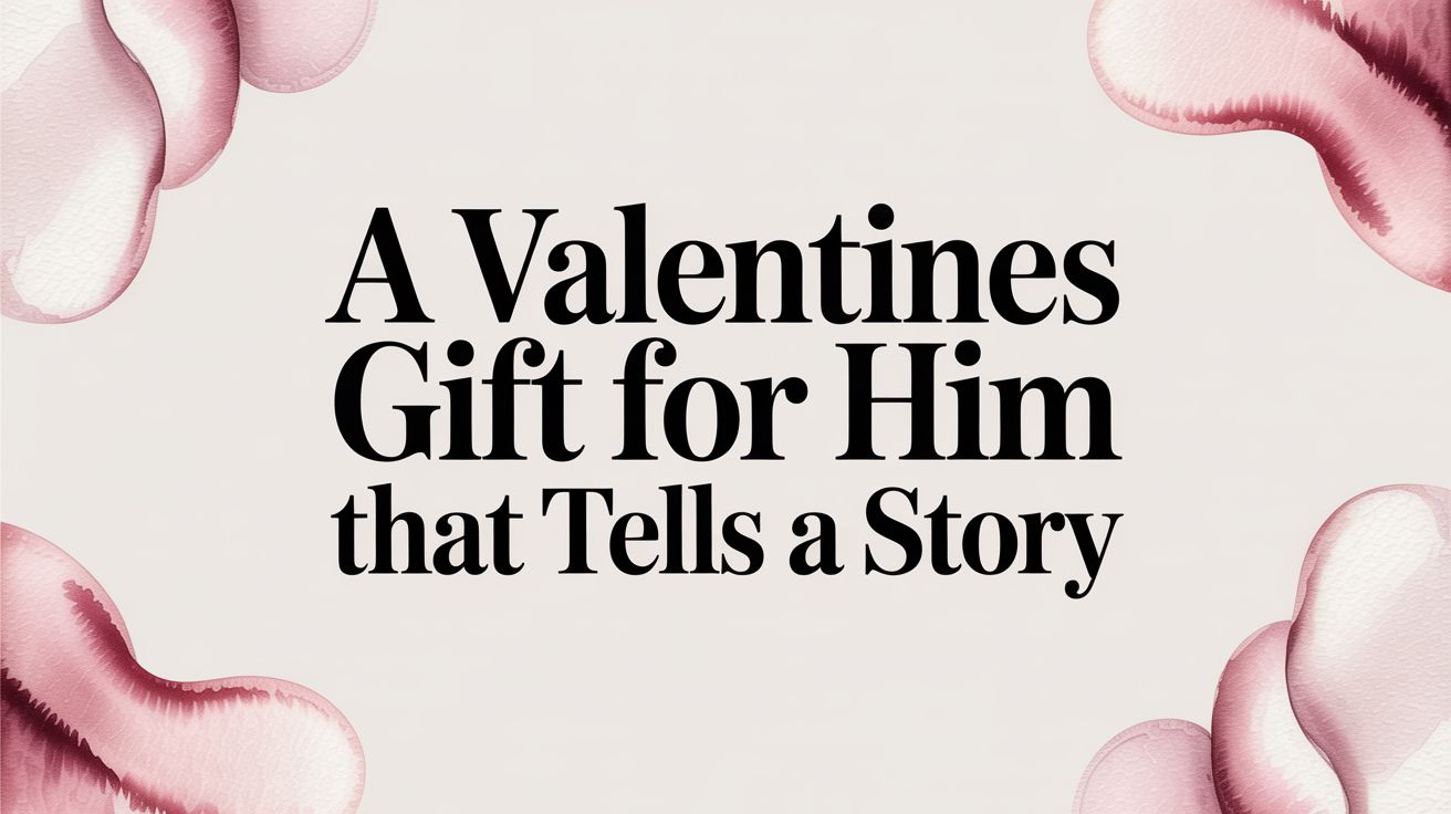 A Valentines Gift for Him That Tells a Story