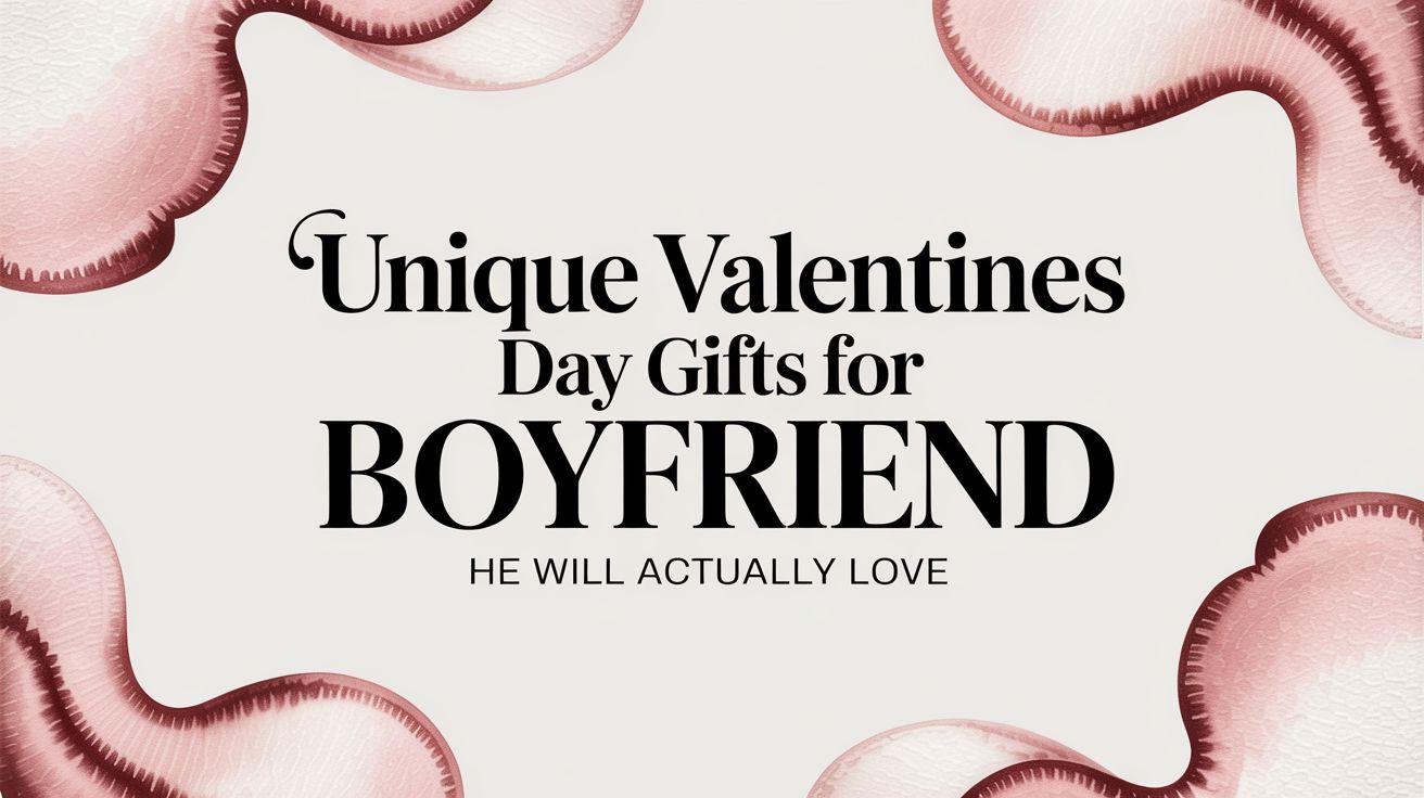Unique Valentines Day Gifts for Boyfriend He Will Actually Love
