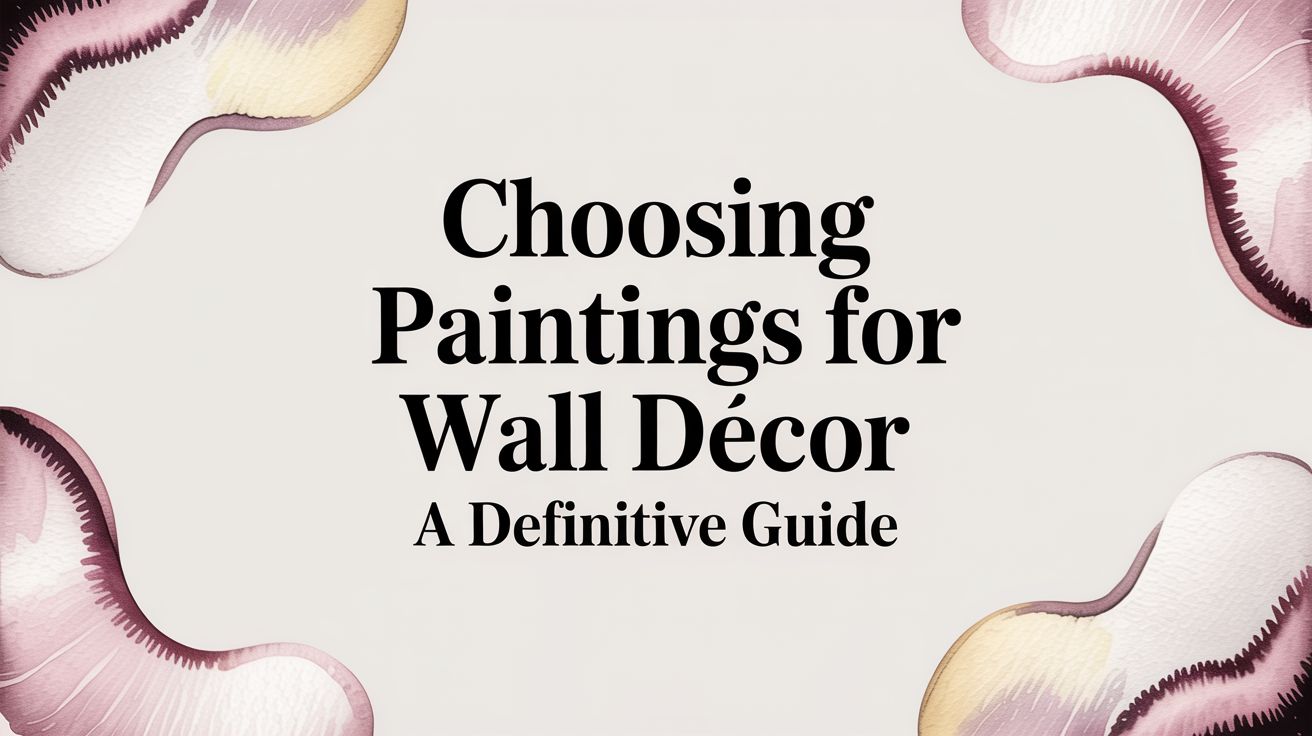 Choosing Paintings for Wall Décor A Definitive Guide