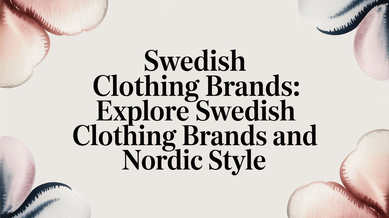 Swedish Clothing Brands: Explore swedish clothing brands and Nordic style