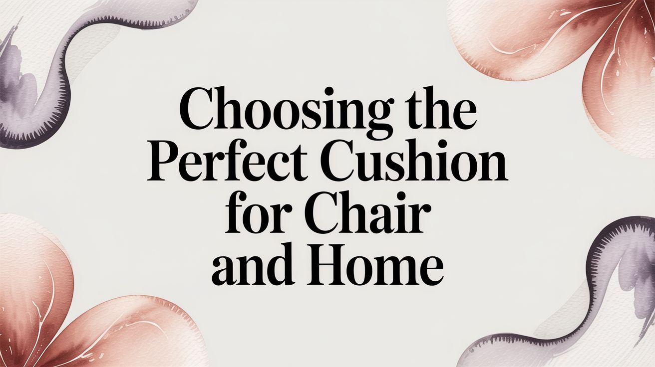 Choosing the Perfect Cushion for Chair and Home