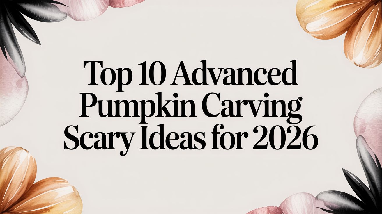 Top 10 Advanced Pumpkin Carving Scary Ideas for 2026