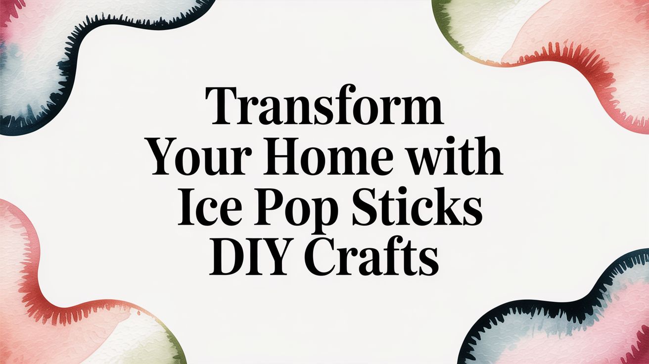 Transform Your Home with Ice Pop Sticks DIY Crafts