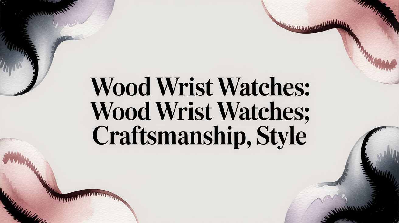 Wood wrist watches: Wood Wrist Watches: Craftsmanship, Style