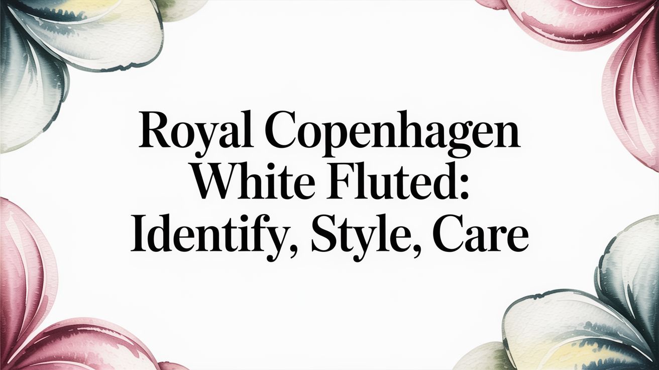 Royal Copenhagen White Fluted: Identify, Style, Care