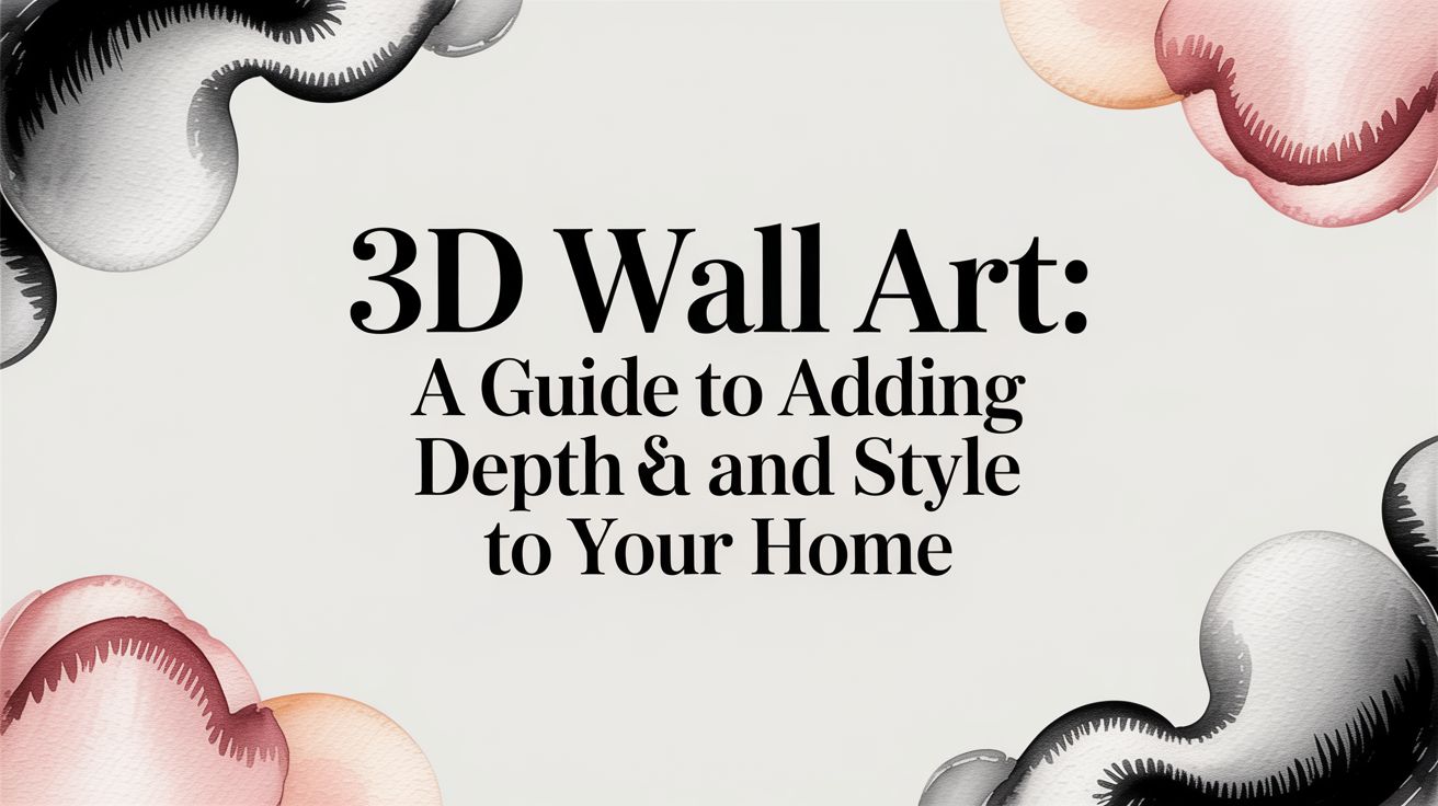 3d Wall Art: A Guide to Adding Depth and Style to Your Home