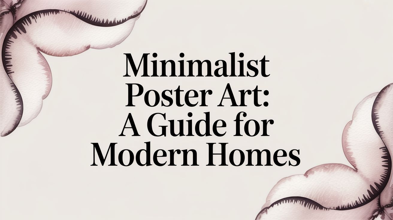 Minimalist Poster Art: A Guide for Modern Homes