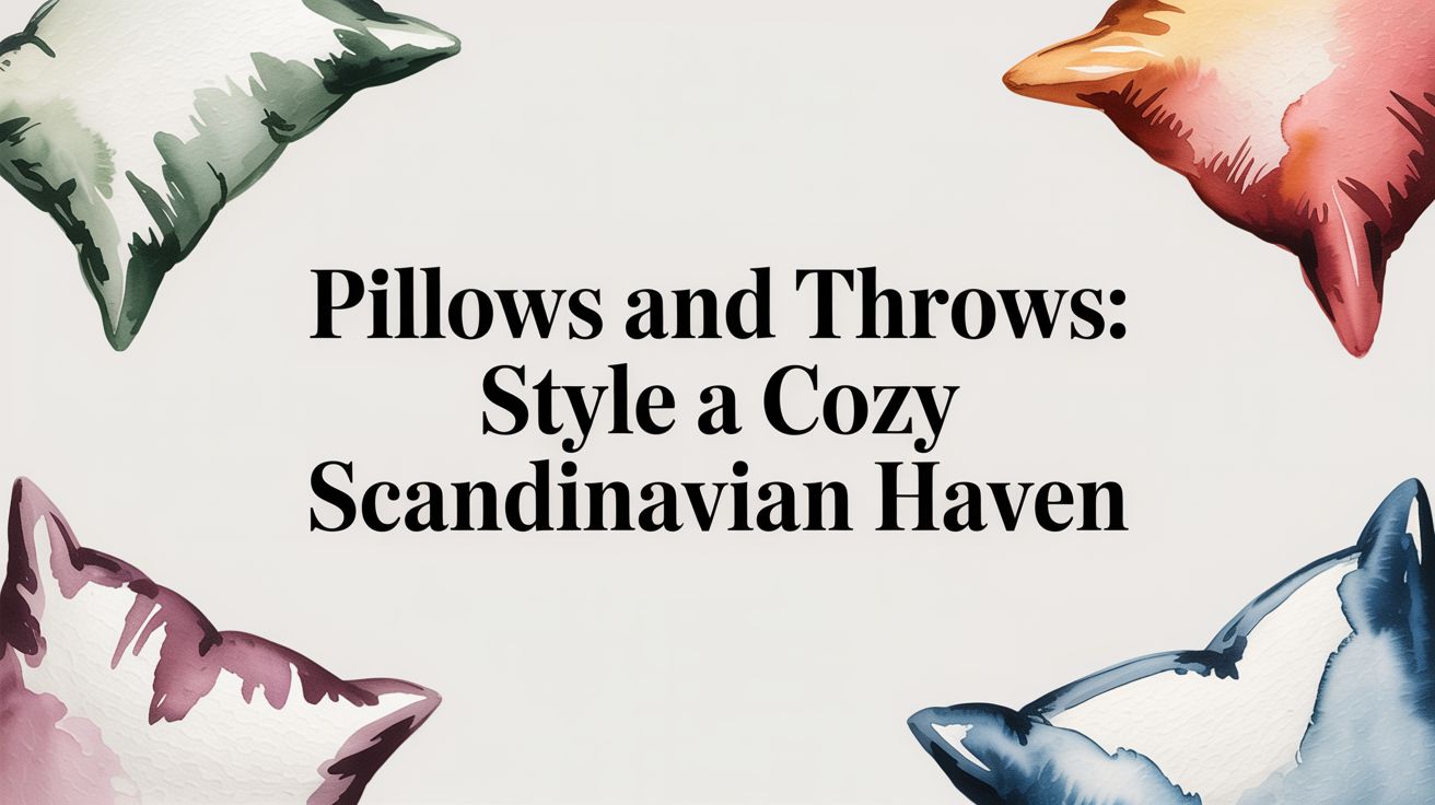 Pillows and Throws: Style a Cozy Scandinavian Haven