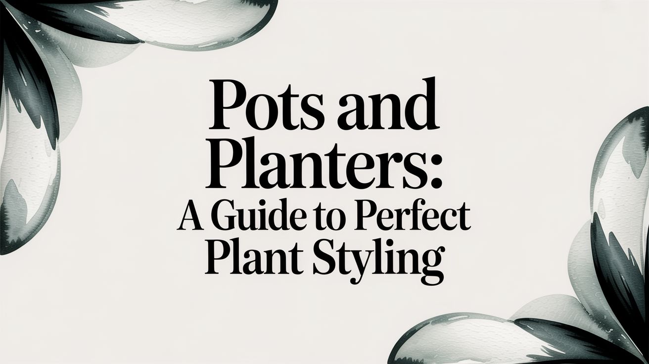 Pots and Planters: A Guide to Perfect Plant Styling