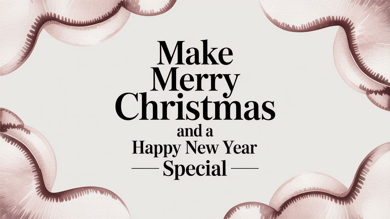Make Merry Merry Christmas and a Happy New Year Special