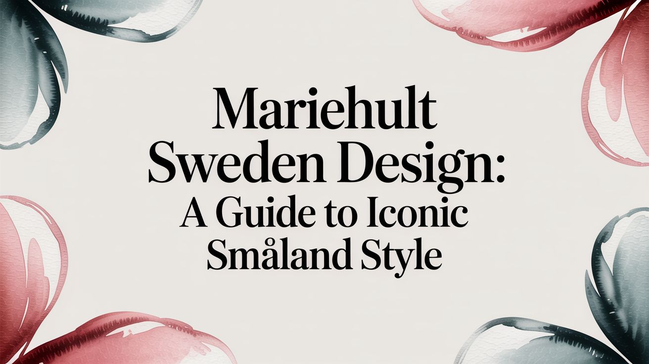 Mariehult Sweden Design: A Guide to Iconic Småland Style