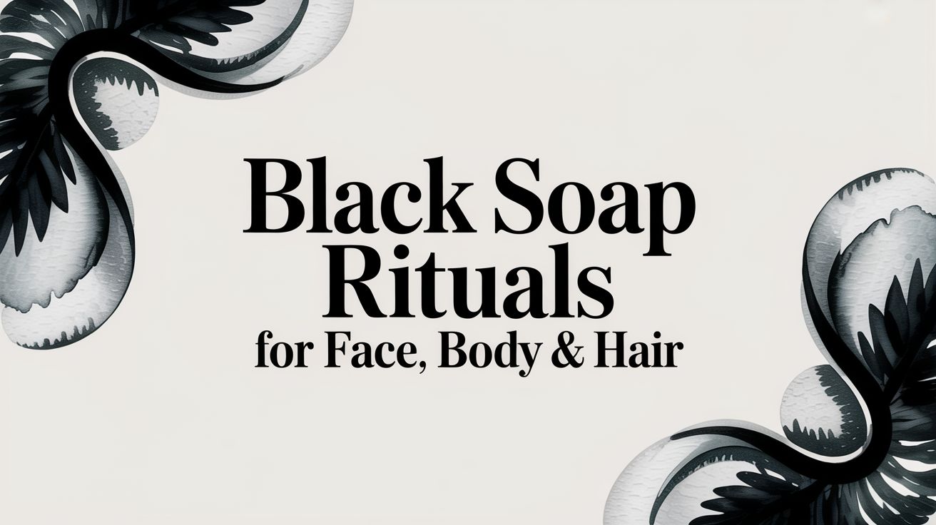 Black Soap Rituals for Face, Body & Hair