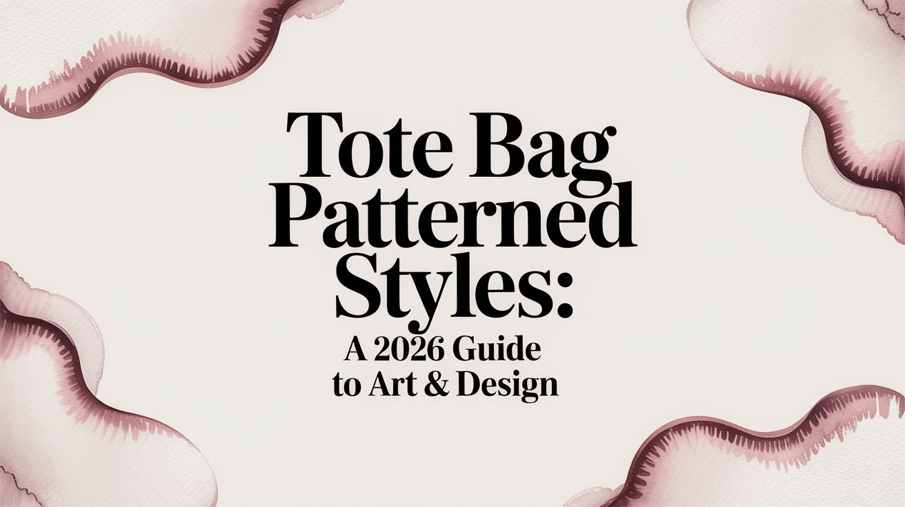 Tote Bag Patterned Styles: A 2026 Guide to Art & Design