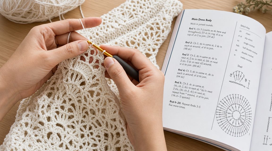 Crocheting the Main Dress Body