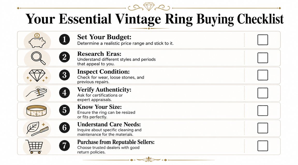 Your Essential Vintage Ring Buying Checklist