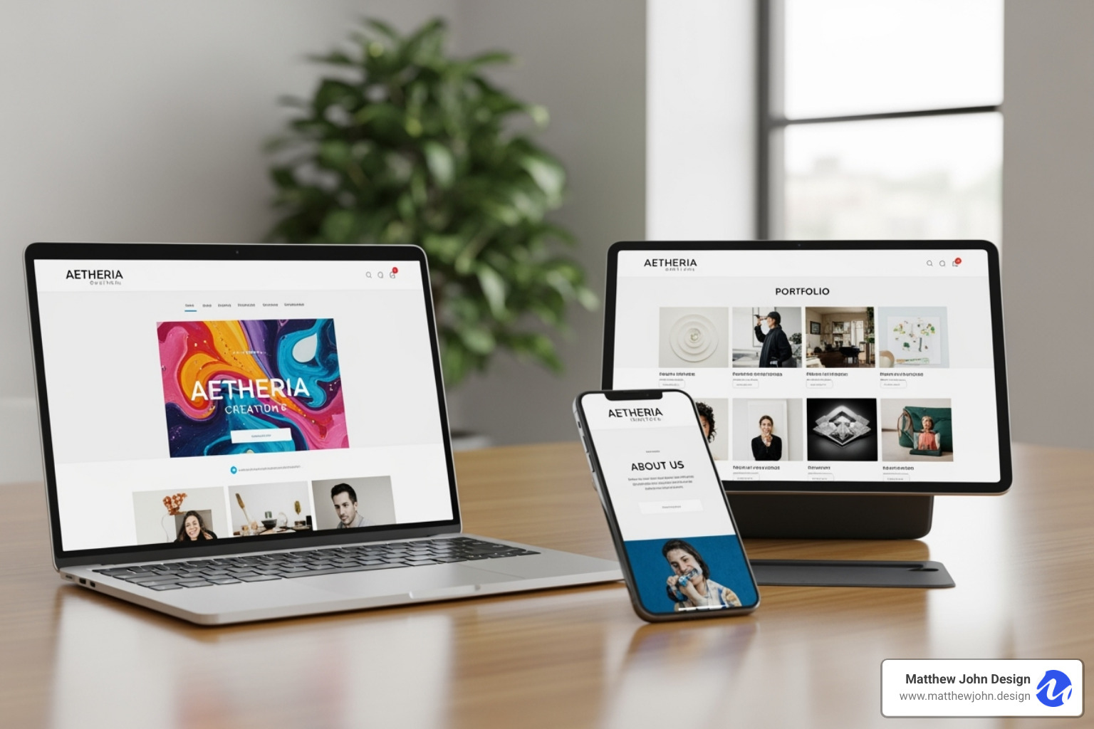 a beautifully designed, finished website on multiple devices - 5 elements of user experience