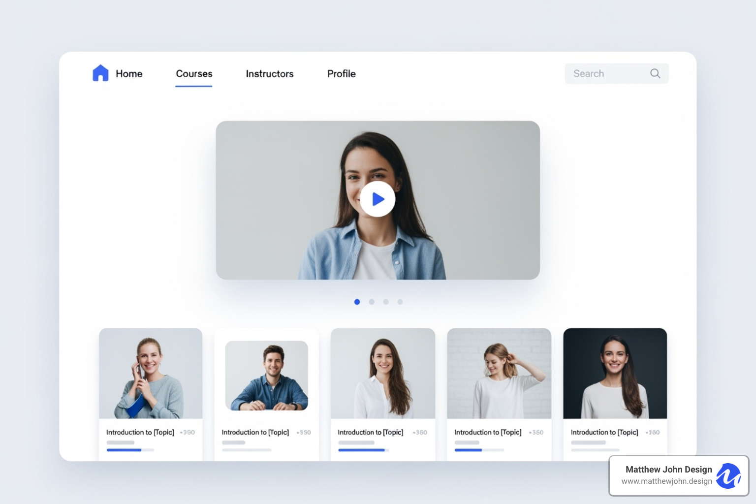 Webflow University homepage - Webflow content management system