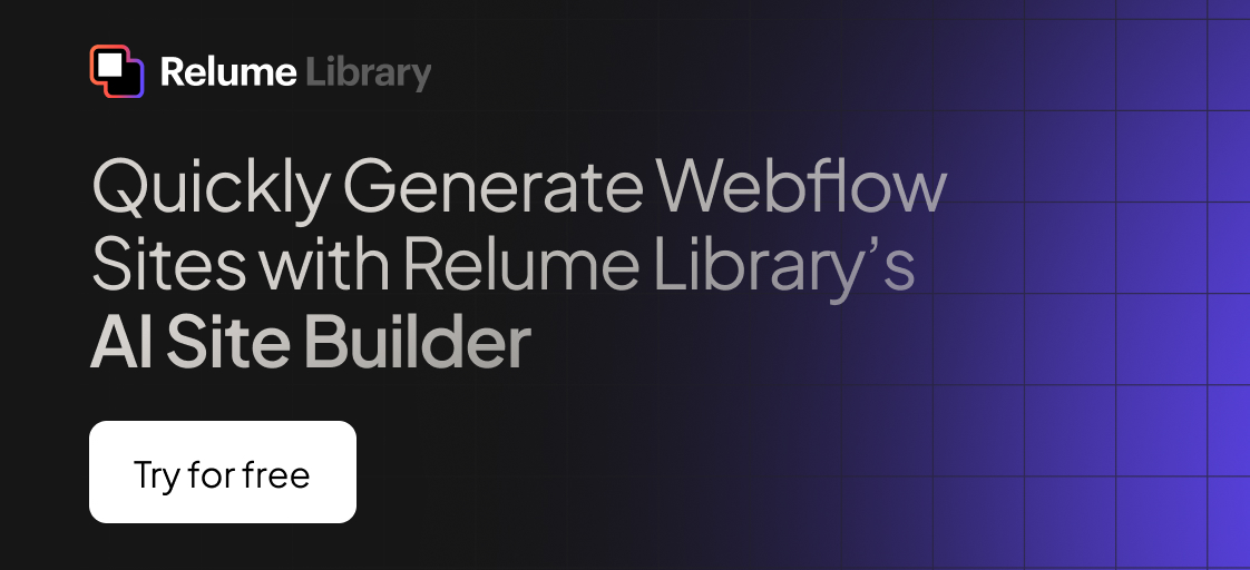 Relume Library AI Site Builder